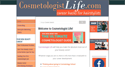 Desktop Screenshot of cosmetologistlife.com